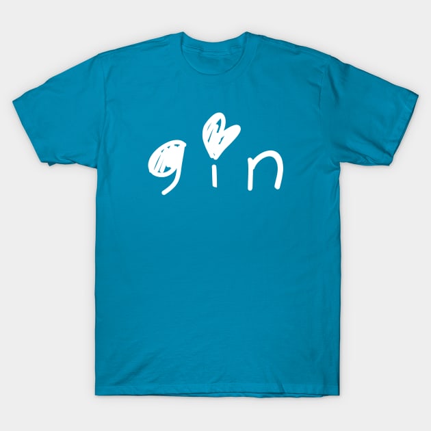 cute gin T-Shirt by PsychicCat